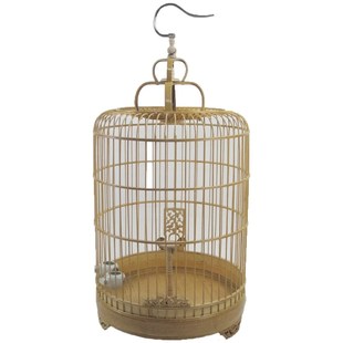 极速精品百灵鸟鸟笼云雀鸟笼子小沙凤F头百灵养笼遛鸟笼叫天大号