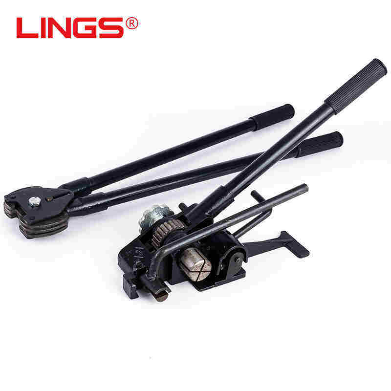 极速厂促LINGS铁皮带打包机手动捆扎机钢带打包机铁皮打包Y机1920