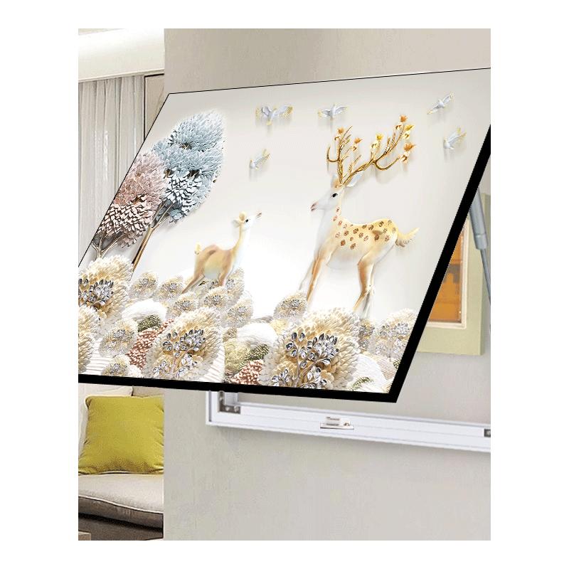 极速电表箱装饰j画免打孔简约现代客厅饭厅挂画配电箱电闸盒总开