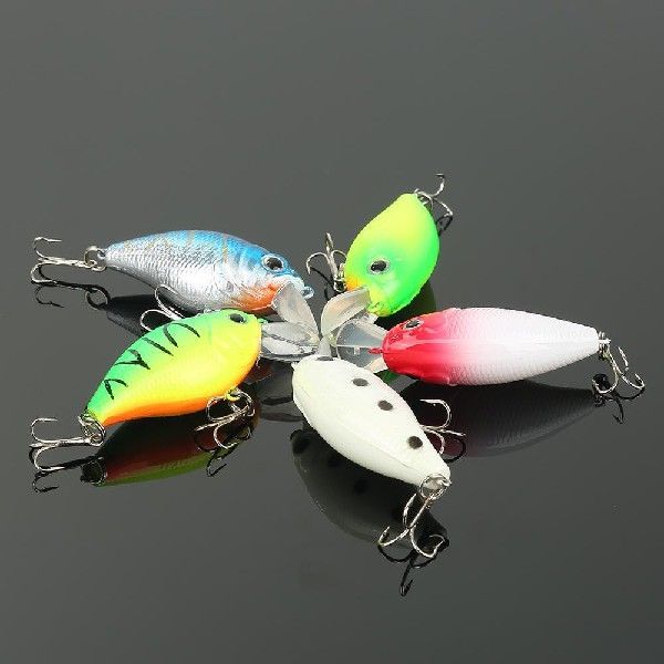 速发5pcsSet High Quality Simulation Fiing Lure Baits Minnow