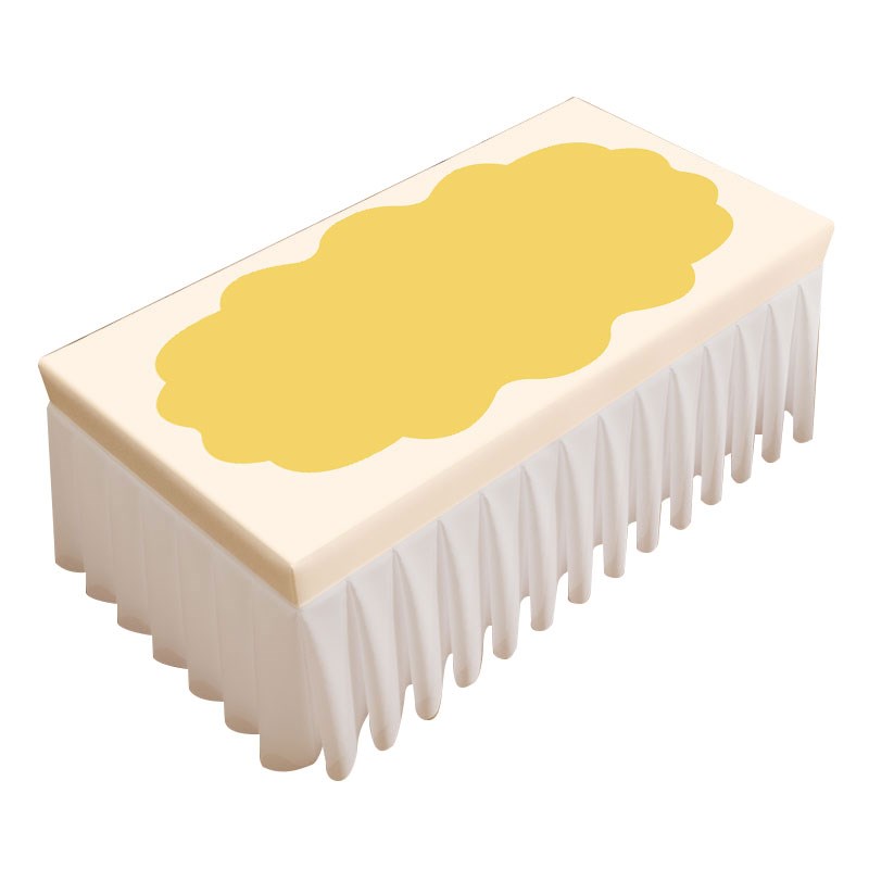 极速奶油风蕾丝防水茶几罩桌布全包遮丑盖布防尘R罩套简约现代客