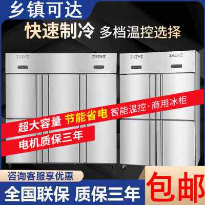 极速新品c门保鲜冰柜冰箱冷柜双不锈钢温冷藏冷冻立式四六冷冻柜