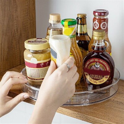 极速Rotatable Spice Rack OrganiBzer Multifunction Transparen