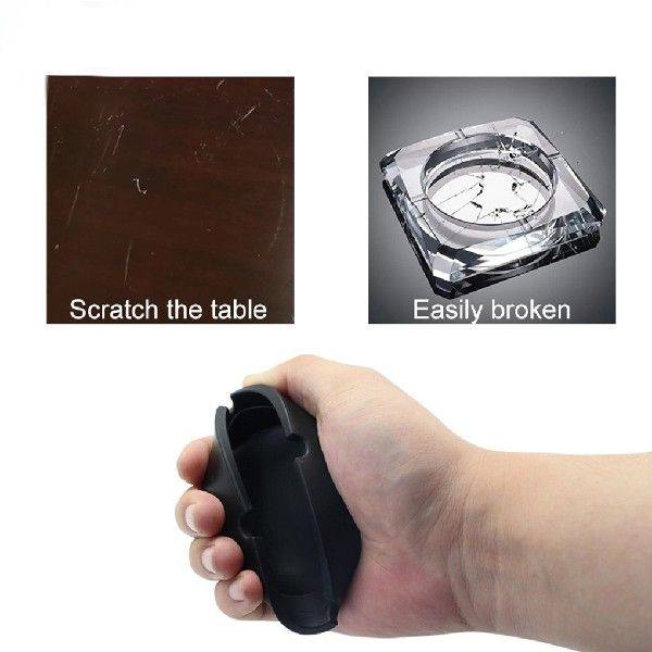 极速Ashtray Silicone Ash Tray Table Holder Reusable Hou.seho