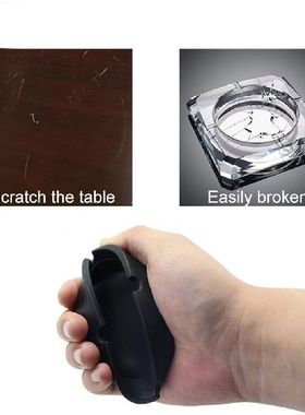 极速Ashtray Silicone Ash Tray Table Holder Reusable Hou.seho
