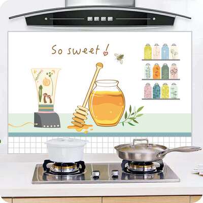 极速Kitchen Fume-prooof Stickers High Temperature Resistant