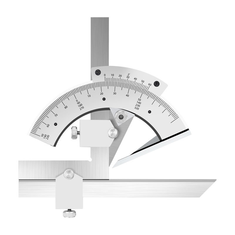极速高精度碳钢角度尺不锈s钢游标卡尺多功能量角器精密角尺0-320