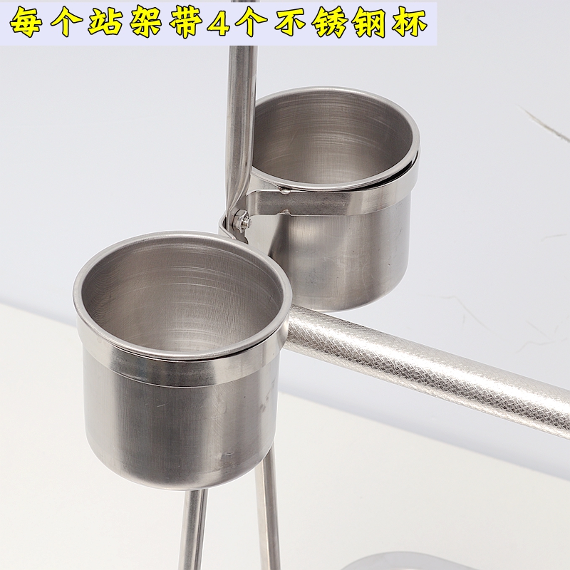 极速鹦鹉不锈钢站架大p型虎皮牡丹玄凤绣眼伯劳中小型鸟训练鸟架