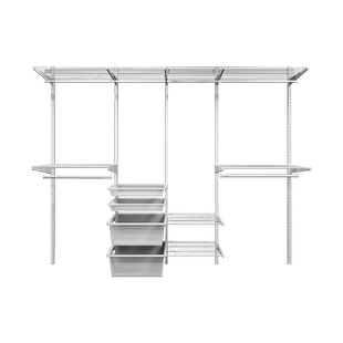 福倍斯金属衣柜儿童房简易衣橱网红环保框架子开放式衣帽间1米宽