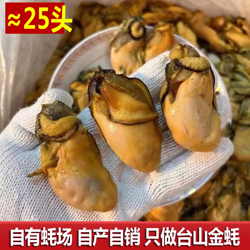 25头台山特产大号生晒汶村金蚝广东牡蛎蚝豉海蛎子半干深井生蚝