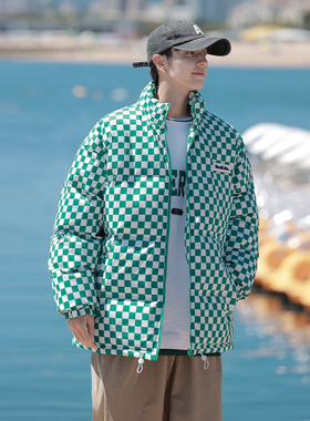 当潮马秋冬装羽绒棉加厚2025新款冬季男外套棉衣HTLB758