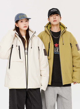 当潮马石墨烯冲锋衣秋冬款加绒加厚棉服防风防水棉衣外套CSLJ9911