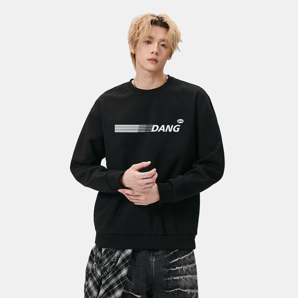 当潮马圆领卫衣女春秋季新款时尚休闲宽松长袖上衣潮DF007-DCM07