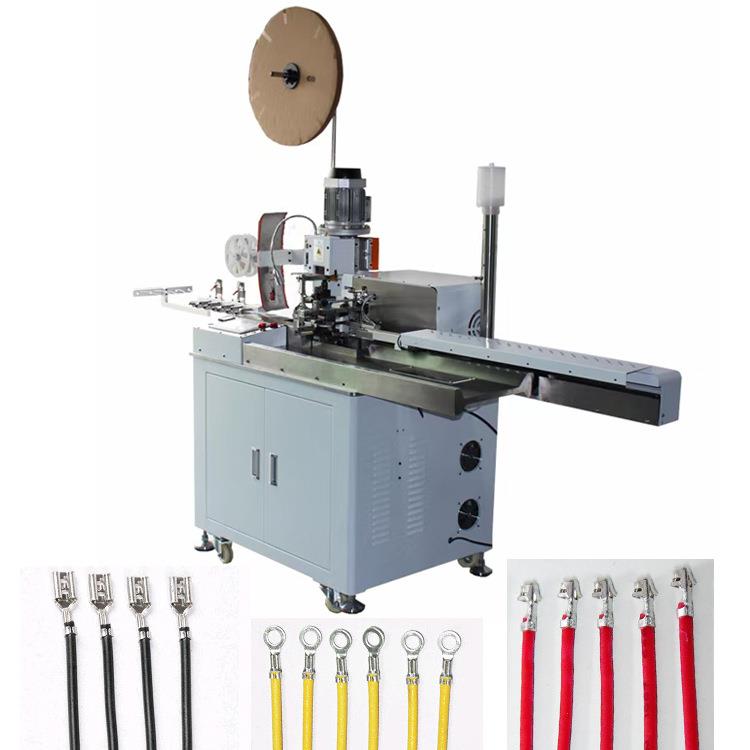电子线全自动裁切剥皮打端沾锡机导线连接线自动剪线剥线端子机