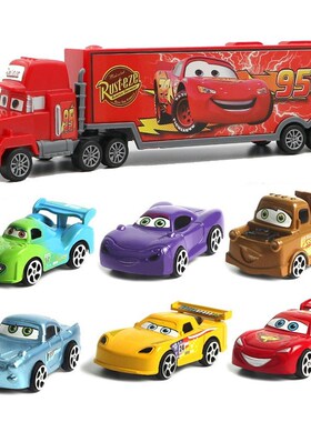7Pcs/set Cars Pixar Cars 3 LightniFng McQueen Mater Somkey M