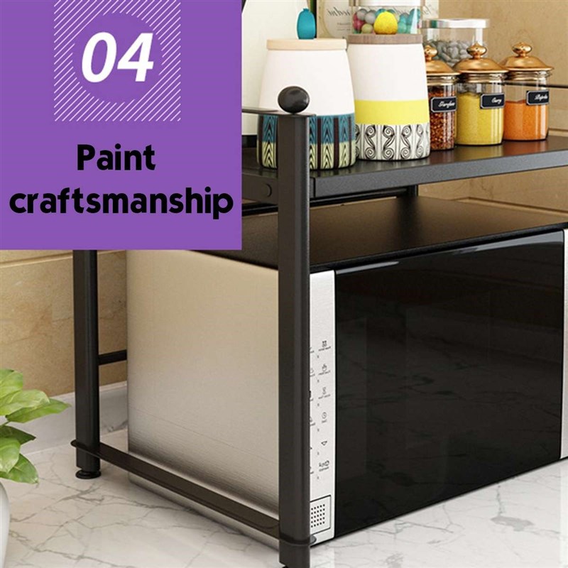 2-Tier Microwave Shelf Storazge Rack Adjustable Kitchen Shel