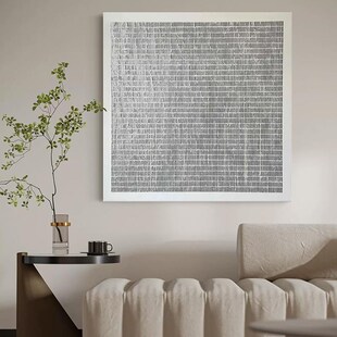 网红饰.原创织梦》客简装画餐厅抽象厅手约绘U《理肌画正方形