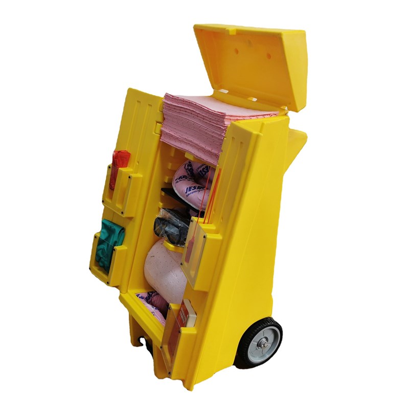 JESERY/杰苏瑞 o120升化学泄漏应急推车 防溢防化吸污防污应急箱