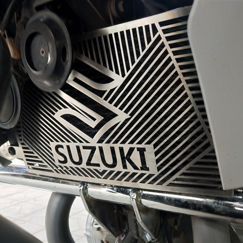 DL250 GSX250R GW250改装水箱护网 不锈钢水箱防护网X护罩改装配