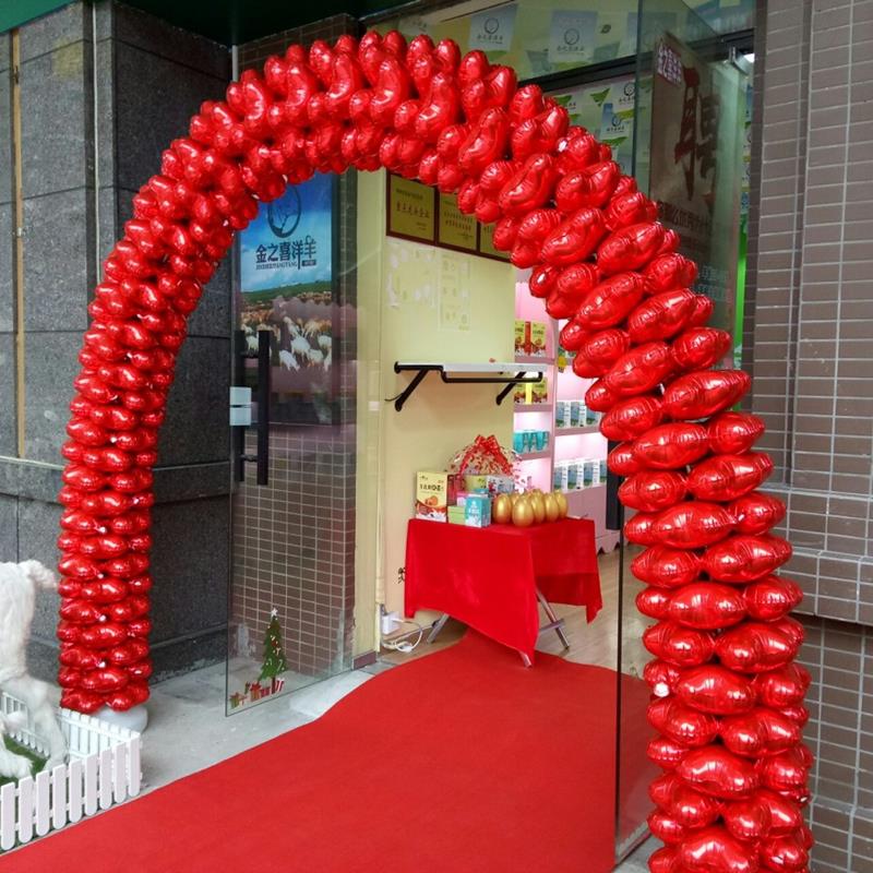 气球拱门开业气氛布置室外大门场景活动结婚庆典店铺门口氛围装饰