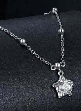 五角星简约闪耀项链s925纯银