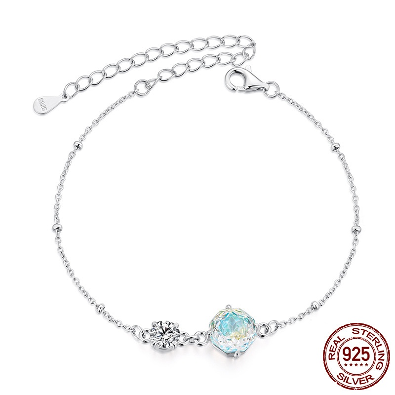 幻彩玫瑰切锆石闪耀手链