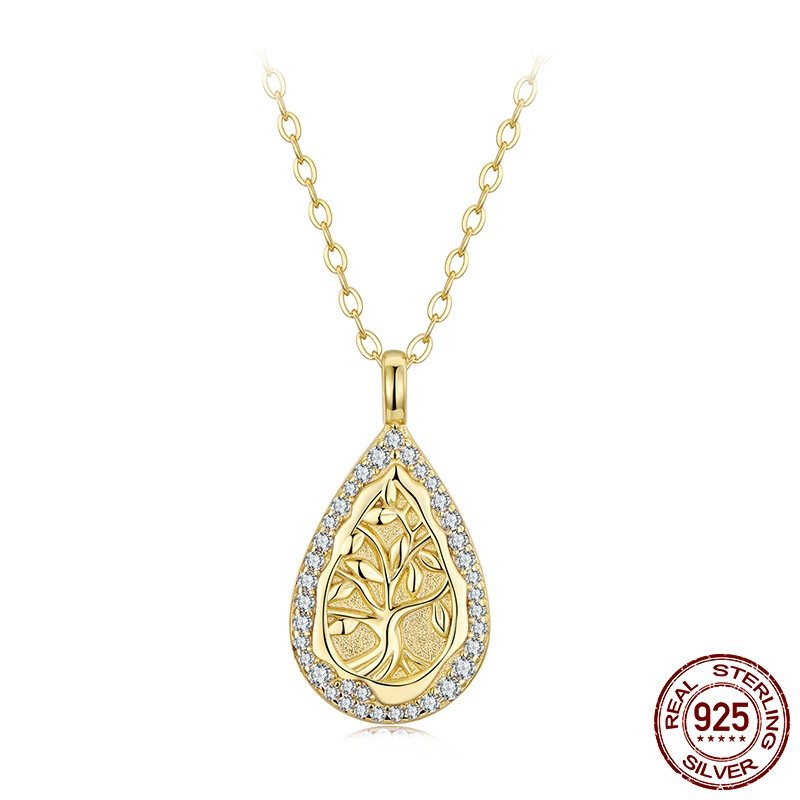 时尚生命树项链s925纯银