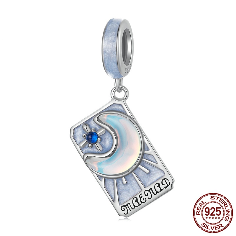 时尚梦幻月亮塔罗牌吊坠