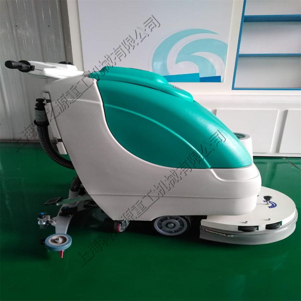 半自动刷盘地面洗地机手推式车间工业地坪清扫机酒店大厅刷地机
