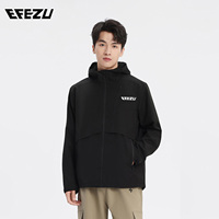 EFEZU Gorpcore山系戶外運動連帽耐磨防風(fēng)防潑水透氣沖孔夾克外套