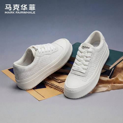 马克华菲官方旗舰旗男鞋小白板鞋