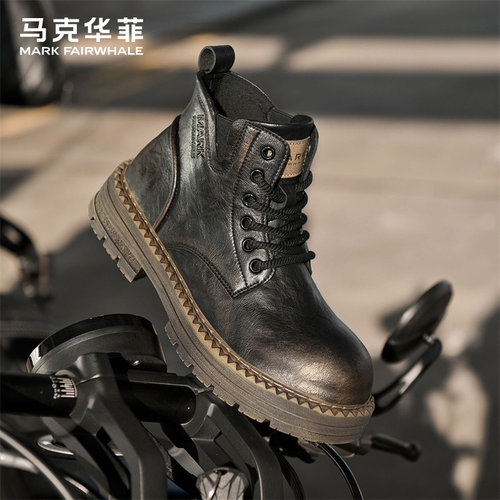 马克华菲官方旗舰潮流爆款马丁靴
