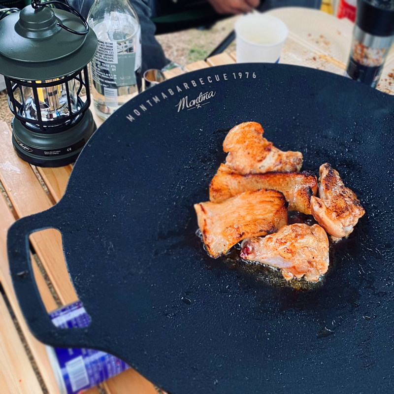 美式烤盘户外露营不粘煎烤肉盘便携式烧烤锅韩式燃气电磁炉