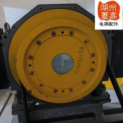 电梯配件苏州通润驱动曳引机轮主机轮GTW8铸铁轮全新对重轮导向轮