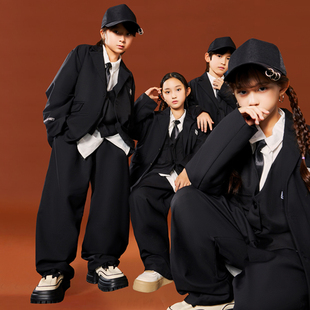 女童秋季套装2026春秋款新款男童酷帅炸街服装秋季中大童洋气时髦