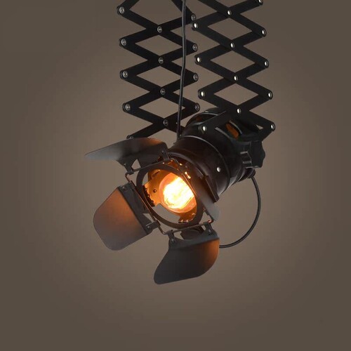 复古工业风四叶防眩轨道灯