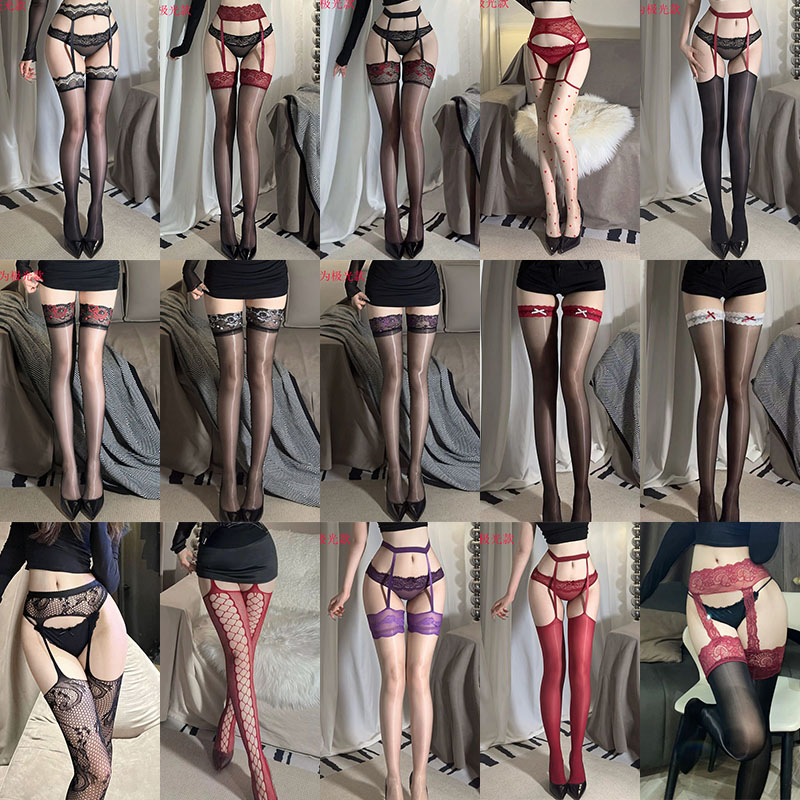 极光丝袜性感油亮吊带丝滑黑丝