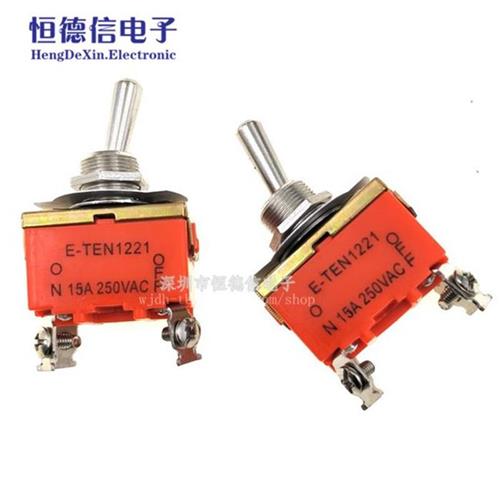 新品e-ten1221 钮子开关摇头开关拨动开关摇臂开R关 电源开关4脚l图片