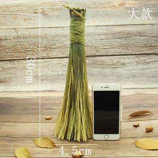 新品竹制品手工竹编m竹刷子铁锅刷子复古老式刷把 洗蒸笼筲箕簸箕