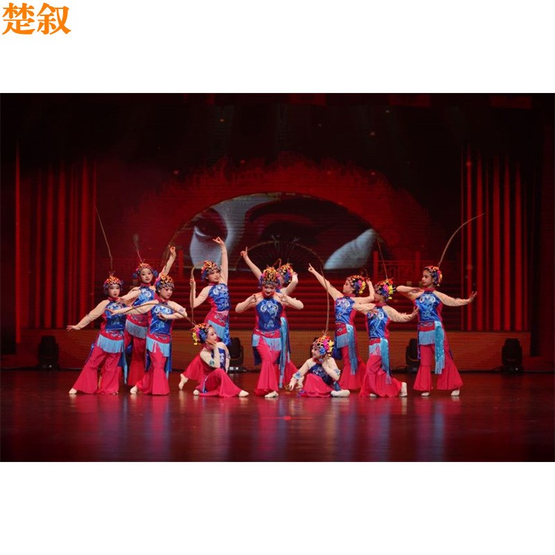新品成人新款民族京剧戏s曲花木兰俏花旦演出服装儿童小花旦表演图片