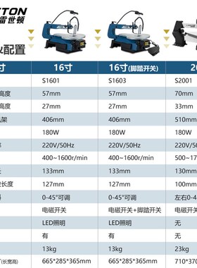 新品雷世顿拉花锯曲n线锯电锯多功能家用手工电锯木工电动切割机