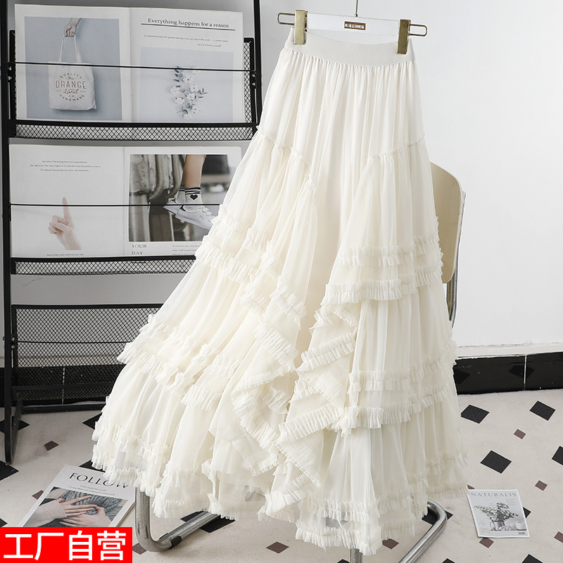 法式蕾丝半身裙重工蛋糕裙蓬蓬裙