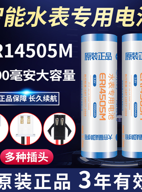 智能水表专用电池ER14505M带线3.6V自来水家用ic插卡式PLC流量计