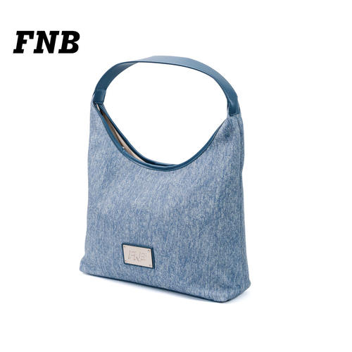 FNB牛仔托特包女时尚百搭hobo包大容量单肩包