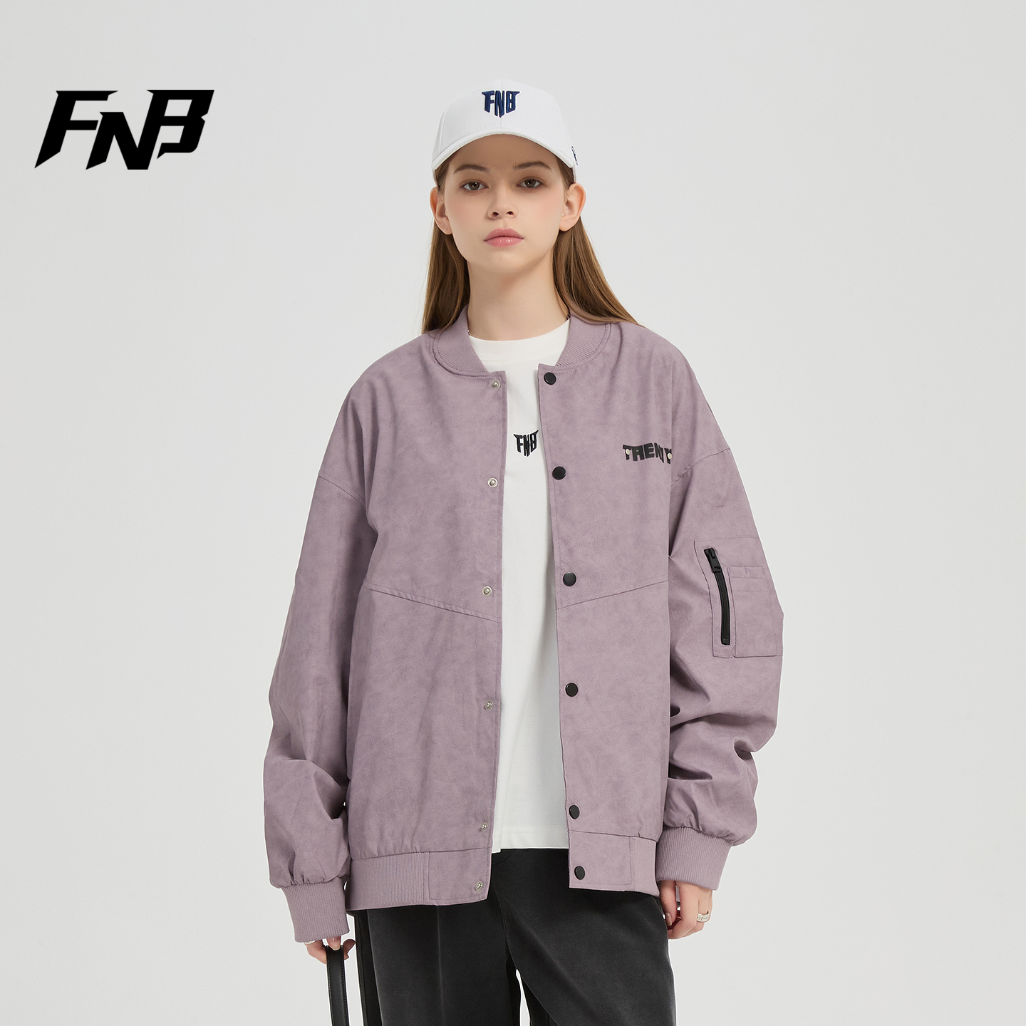 FNB潮牌棒球服男女款2025秋季美式夹克宽松百搭飞行员痞帅风外套