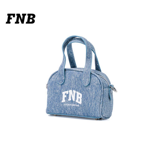 FNB牛仔布包女休闲简约百搭手提包小众女包