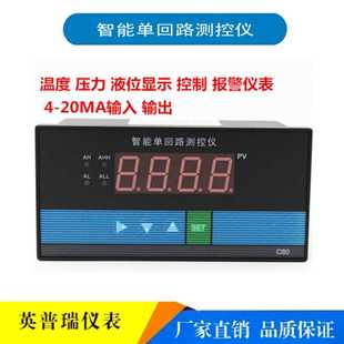C803智能单回路测控仪C403温度压力液位数字显示报警仪调节仪