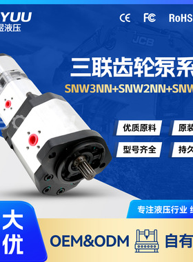 SNW3NN 038LN07SLNNCAC7+SNW2NN 017LN01DM三联齿轮泵  厂家直销