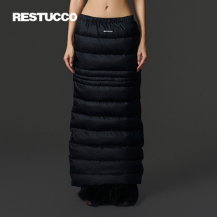 直筒半身裙女新款 RESTUCCO 羽绒保暖长裙宽松休闲 设计师品牌