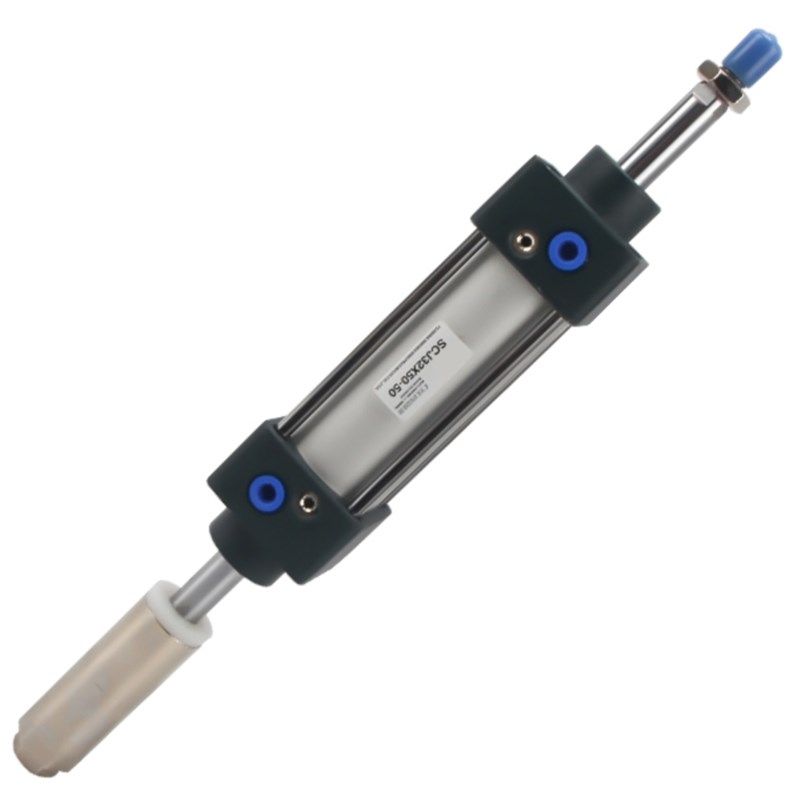 气动大推力可调节行程气缸SCJ63 80 SCJ100X25 50 125 150Y-25-50